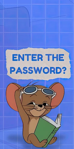 Password, Security, Cartoon, Jerry 2K iPhone Wallpaper Background