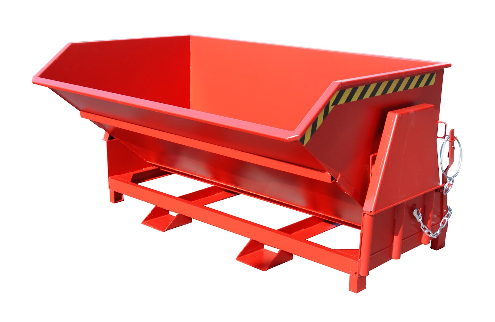 Kiepcontainer BK 200, gelakt, Vuurrood