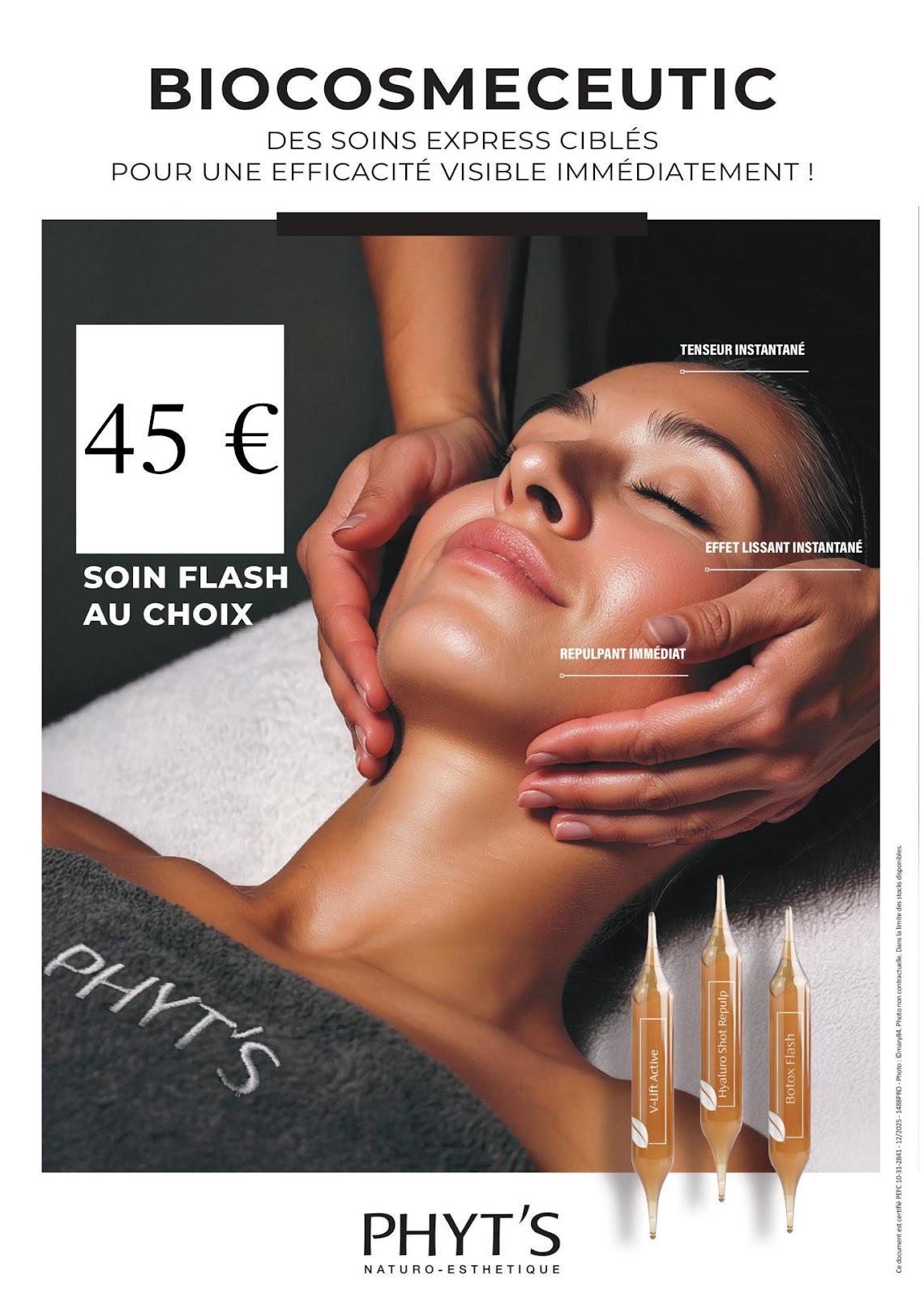 Affichette soin flash