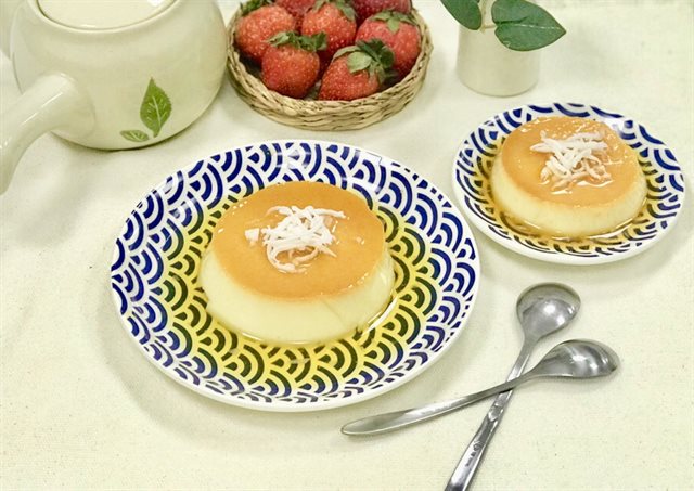 Bánh Flan Vị Dừa