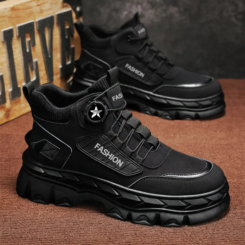 Warm men's winter boots in casual style