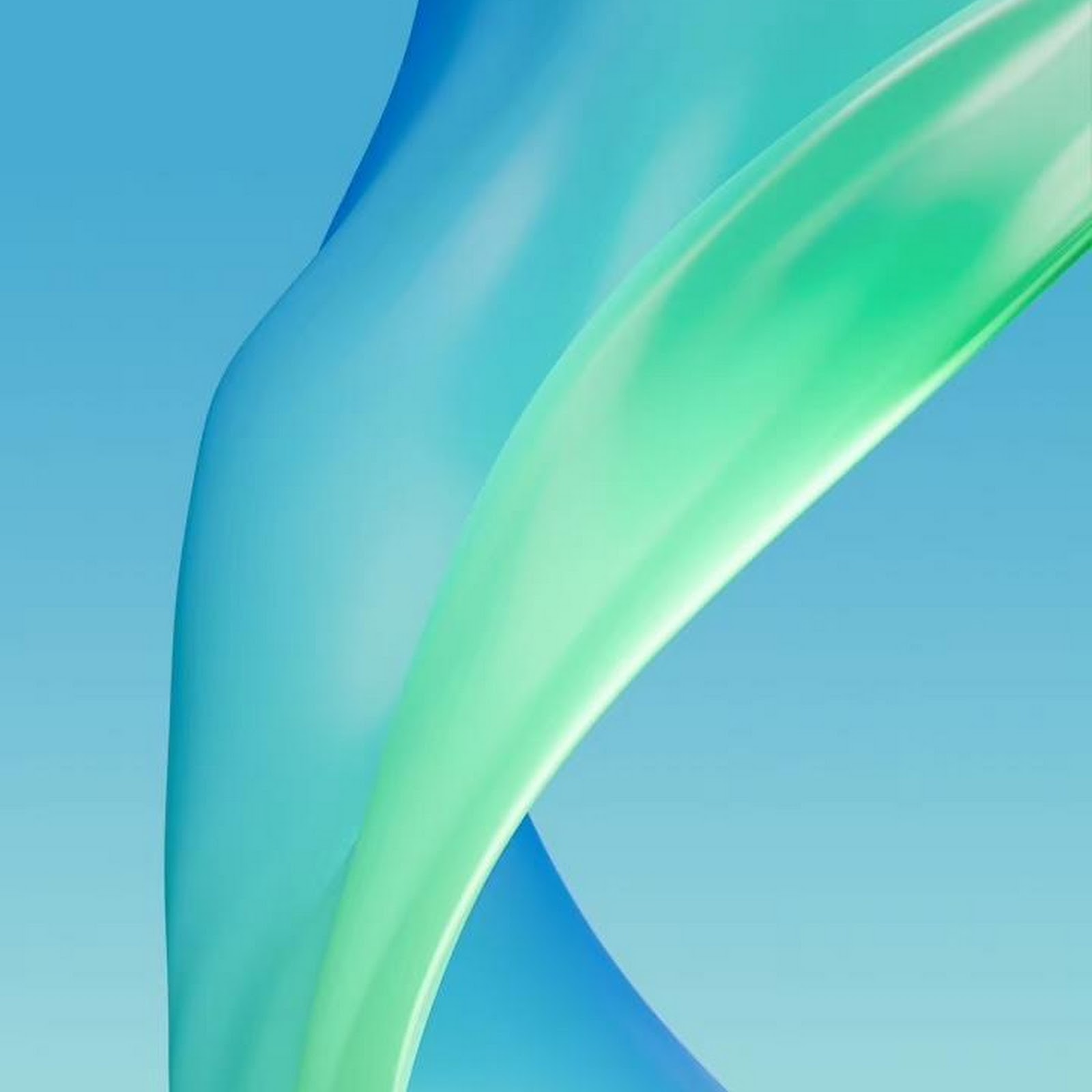 Download Flowing Blue And Green Waves iPhone