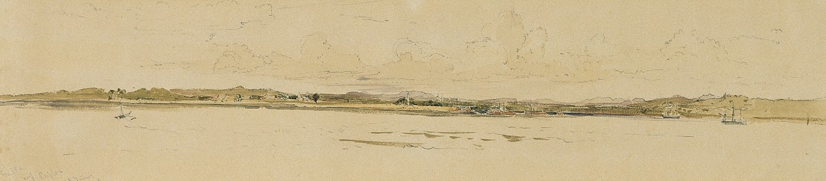 Die Reede von Point de Galle auf Ceylon Sri Lanka 1858