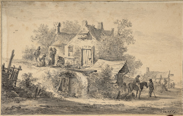 Cavalier près dune auberge de campagne 1653