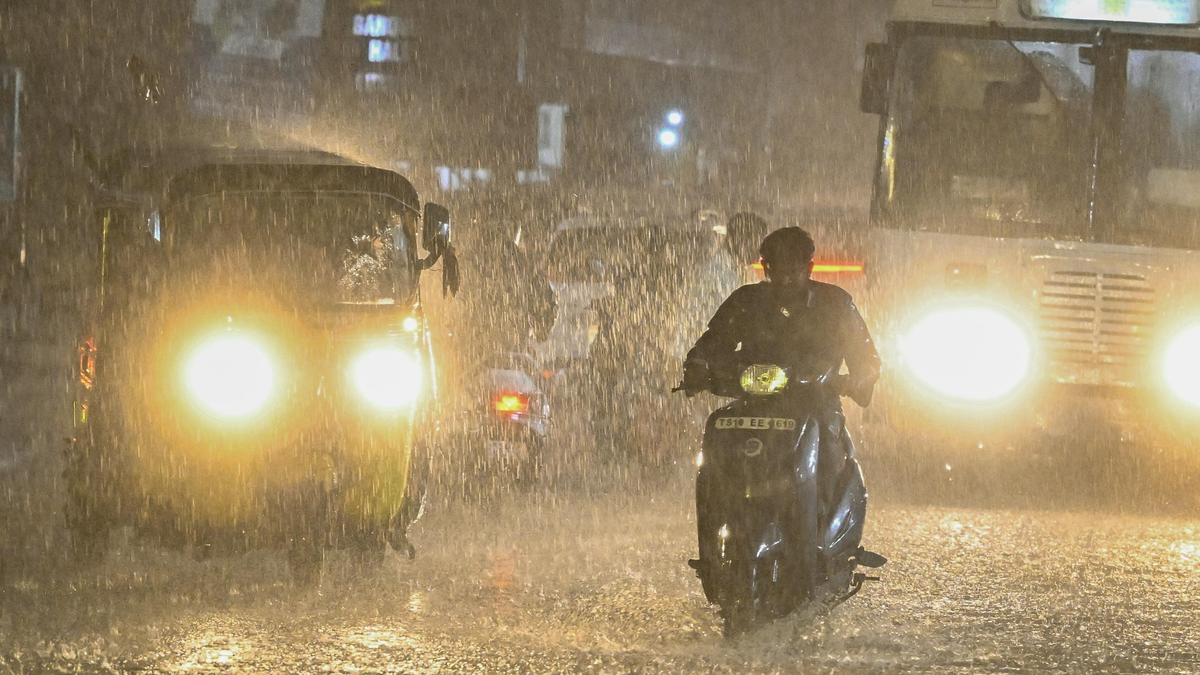 Hyderabad Rain: Zepto Rider Swept Into Nala, Roads Flood