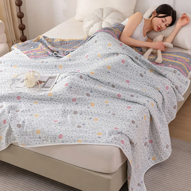 Cotton Muslin Blanket, 6-layer, versatile