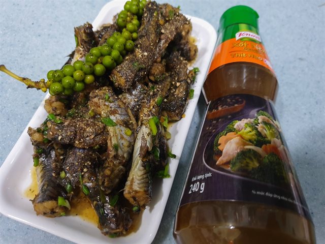 Cá Kèo Kho Tiêu Xanh