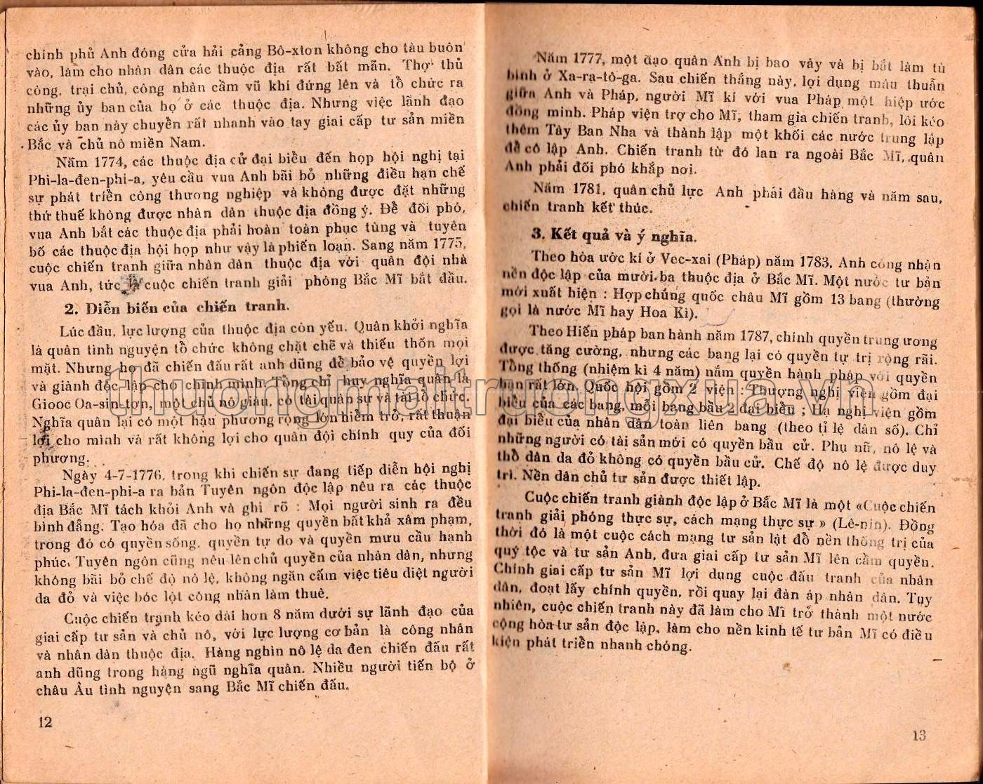 Lịch sử lớp 8 phổ thông (1985) - Trang 7