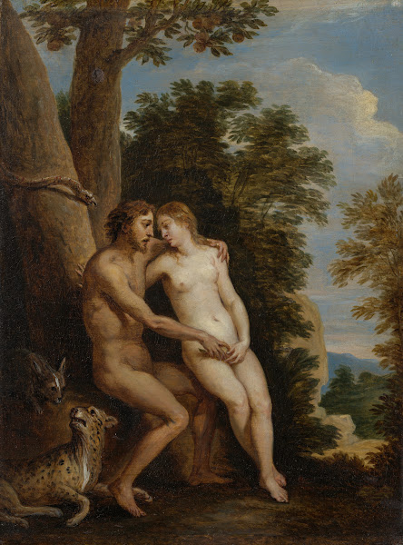 Adam and Eve in Paradise 1650s