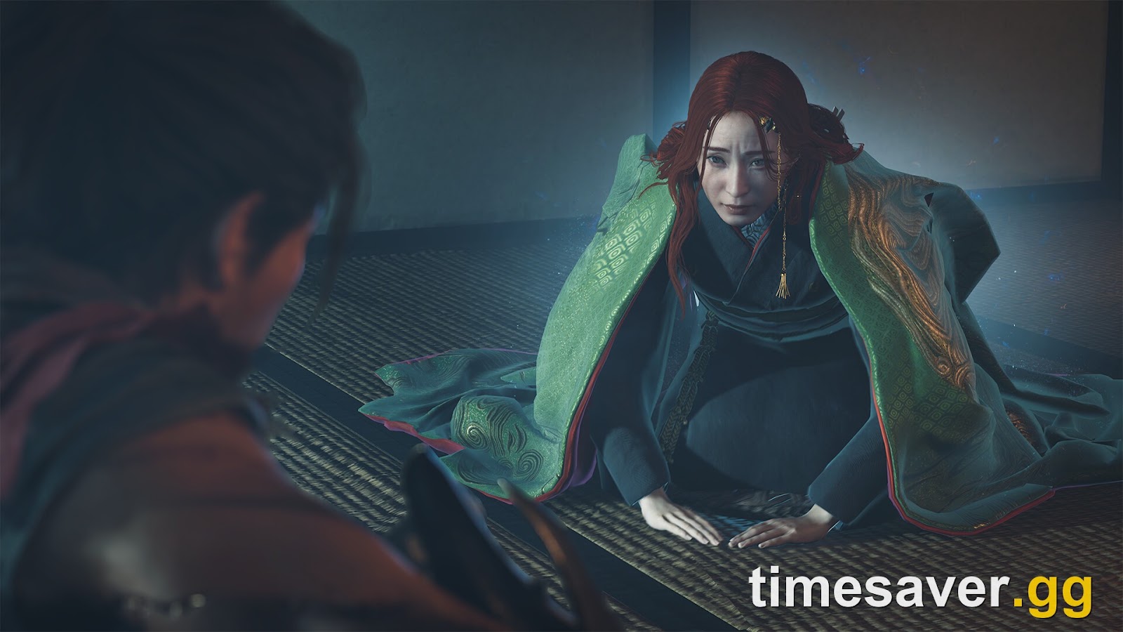 A story cutscene showing the detailed character models and lighting the Switch 2 renders at upscaled 1080p docked