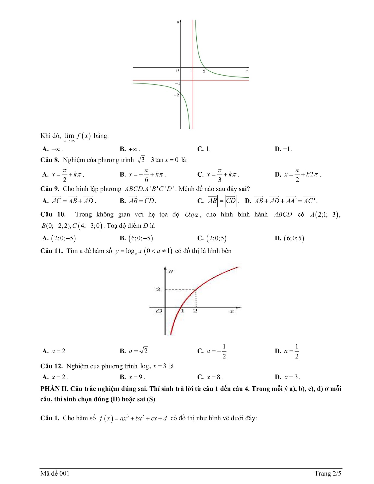 Đề số 1 - Trang 2