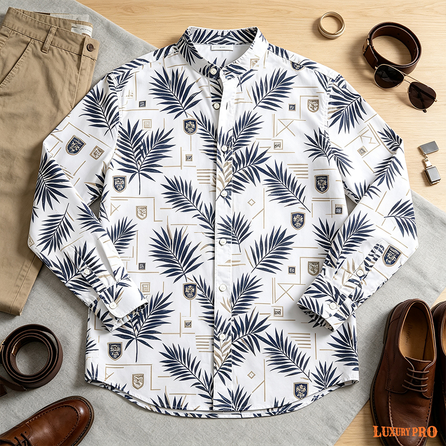 AOP Crew Neck Long Sleeve Shirt
