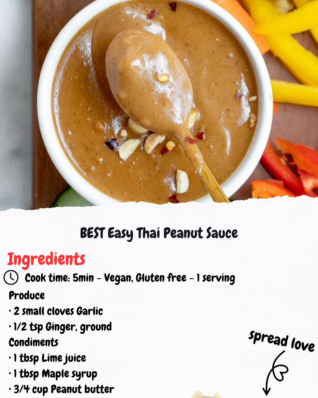 BEST Easy Thai Peanut Sauce