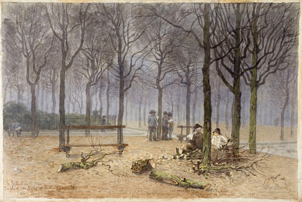Le square de la Mairie la place des Ecoles et la place du marché 1916