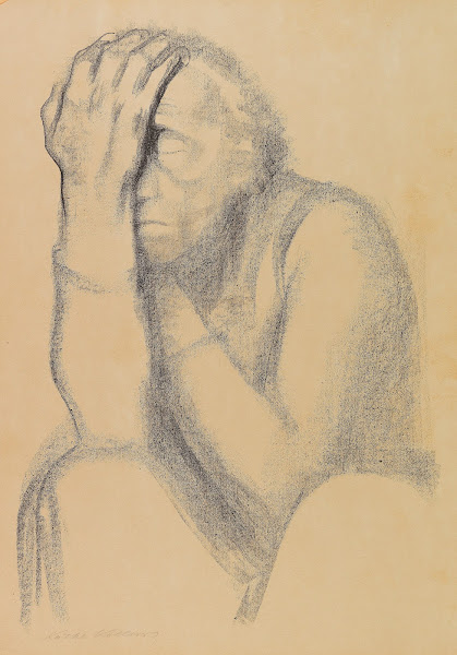 Nachdenkende Frau 1920
