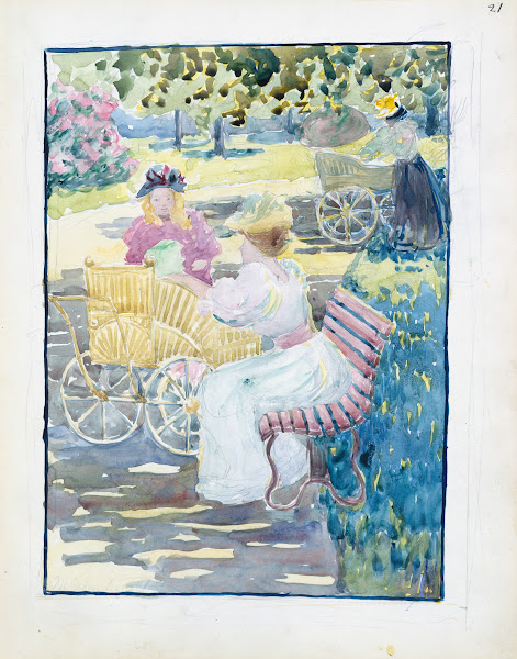 Mothers and children in the park 18951897