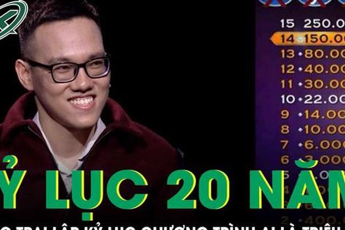 Chàng trai lập kỷ lục chưa từng có trong suốt 20 năm chương trình Ai là triệu phú - Báo Sức Khỏe &amp; Đời Sống