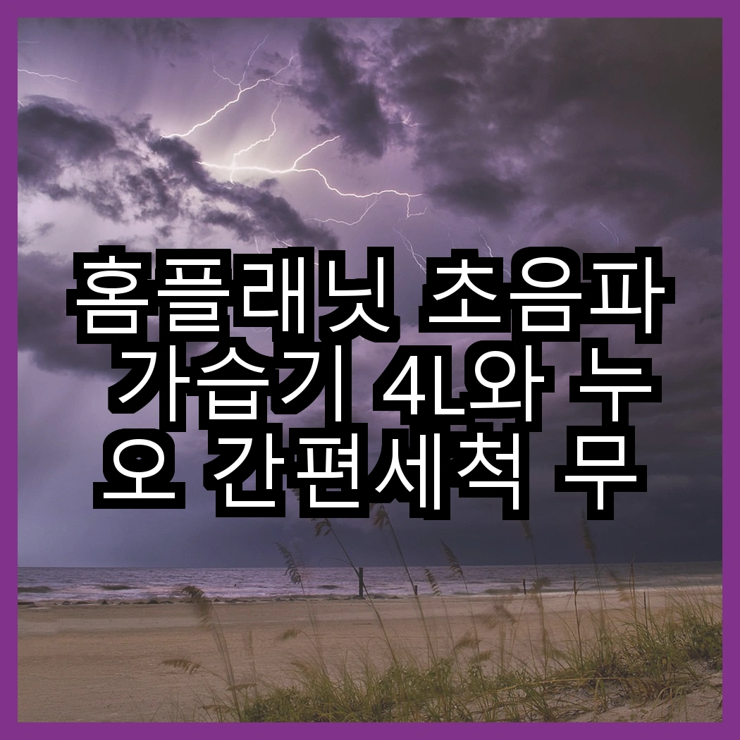 홈플래닛 초음파 가습기 4L와 누오 간편세척 무드등 가습기, 어떤 분위기를 더 잘 만들어줄까? 썸네일
