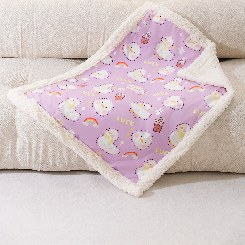 Pet Wool Blanket, Checkered Pattern, Double-Sided, Sizes XS–2XL
