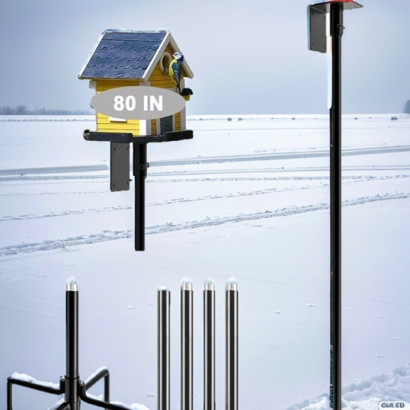Geometric metal birdhouse
