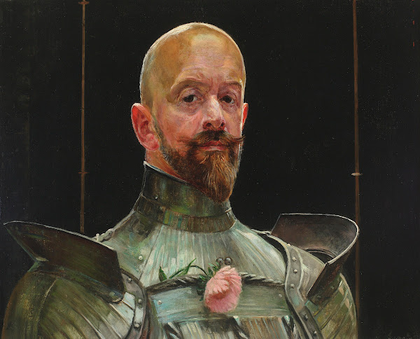 Self portrait in armour 1914