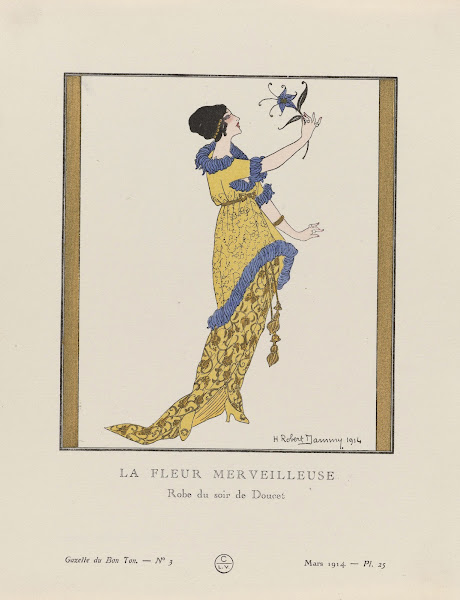 La fleur merveilleuse Robe du soir de Doucet 1914