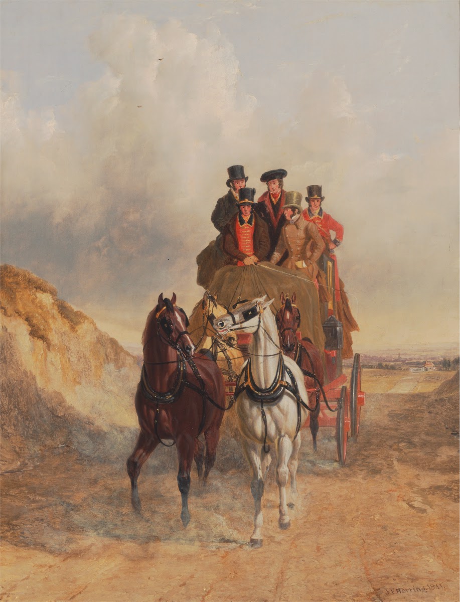 The Royal Mail Coach on the Road 1841