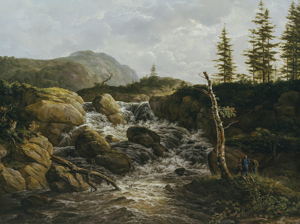 Mountainous Landscape with a Waterfall Norway 1817