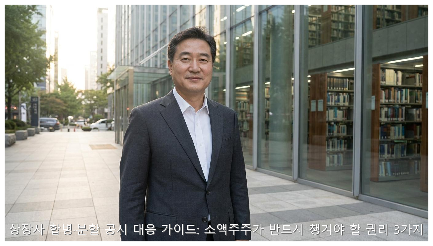 상장사 합병·분할 공시 대응 가이드: 소액주주가 반드시 챙겨야 할 권리 3가지 핵심 안내 및 분석 인포그래픽 (8)