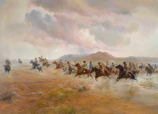 Yeomanry Scouts On The Veldt 1903