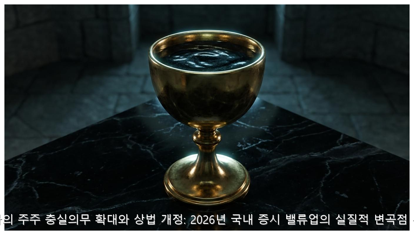 이사의 주주 충실의무 확대와 상법 개정: 2026년 국내 증시 밸류업의 실질적 변곡점 분석 핵심 안내 및 분석 인포그래픽 (4)
