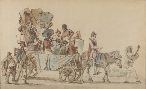Theatrical Troupe on the Road 1818