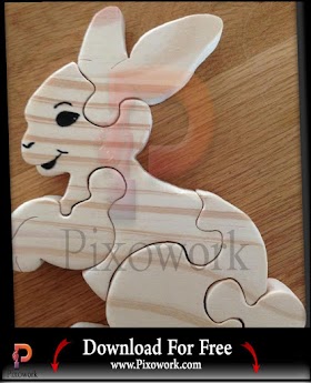 +2547 idées de Motif dwg Rabbit Jigsaw Puzzle for Kids