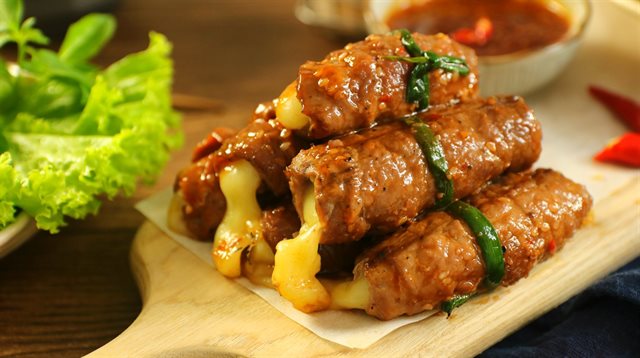 Cách Ướp Bò Cuộn Nướng