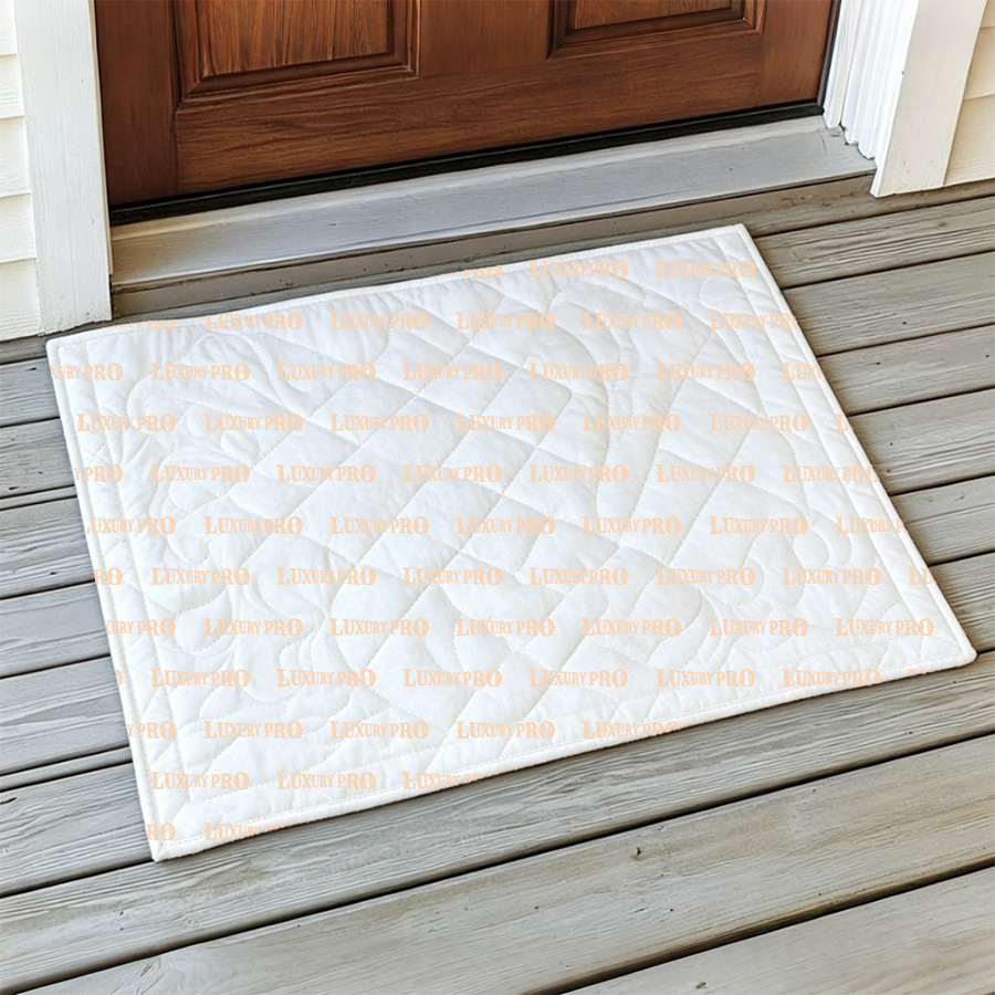 Free-Stitch Quilted Entryway Floor Mat