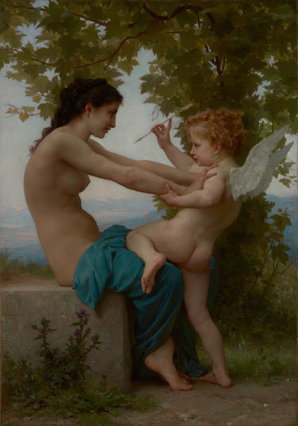 A Young Girl Defending Herself against Eros about 1880
