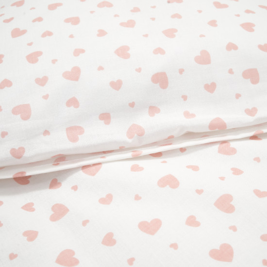 Постіль дитяча 3 ел Twins Romantic Сердечка коралові