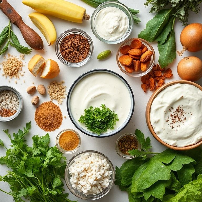 Ingredients for High-Protein Chia Yogurt Pudding Healthy Snack: Quick & Creamy