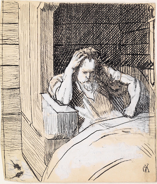 Håkon jarl ligger til sengs og grunner 1895 1899