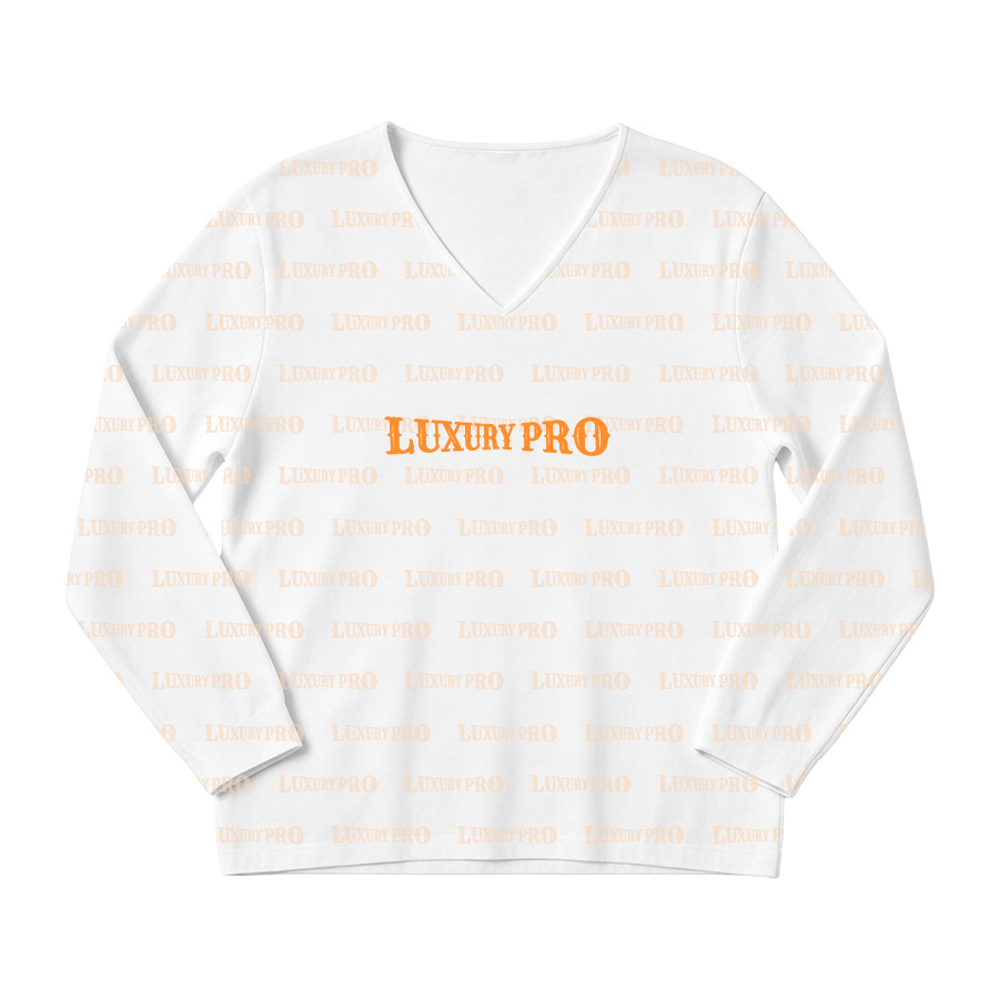 AOP MEG Women's V‑Neck Long‑Sleeve T‑Shirt with Cuffs