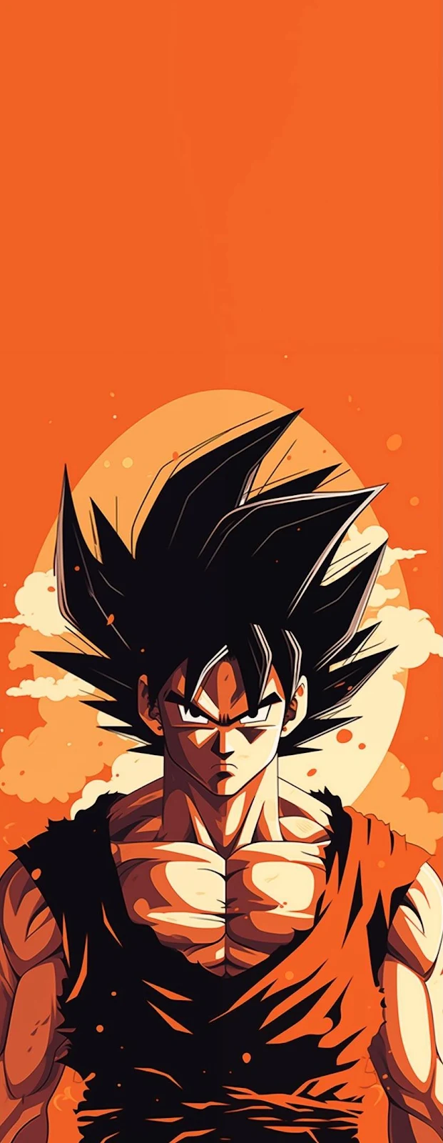 Goku From Dragon Ball - Vector Anime Art iPhone Wallpaper (839x2160)