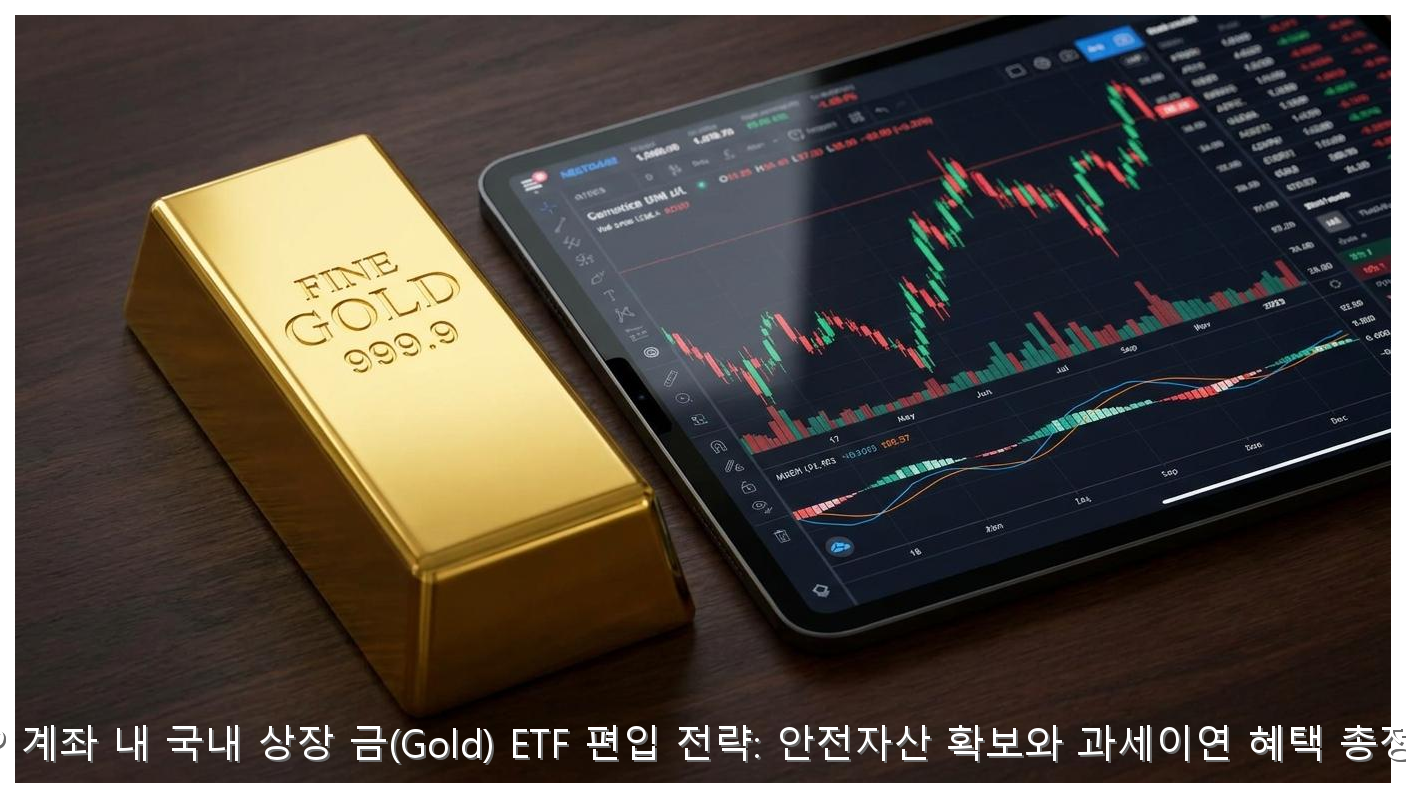 IRP 금 ETF 절세 및 투자 전략 가이드 핵심 안내 및 분석 인포그래픽 (7)