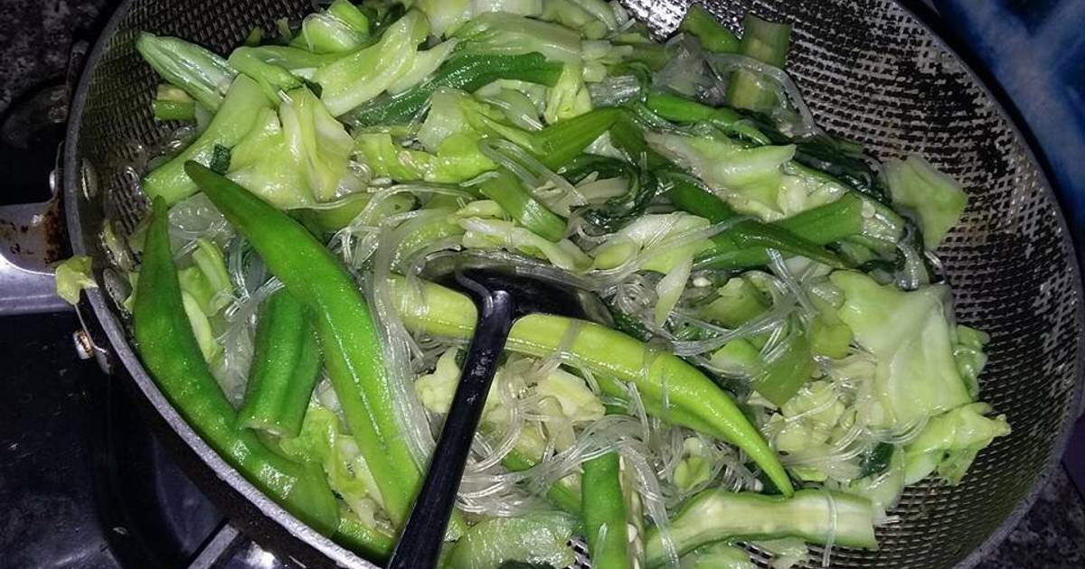 Miến xào rau xanh
