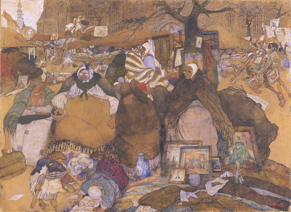 The Old Market in Ghent 1922
