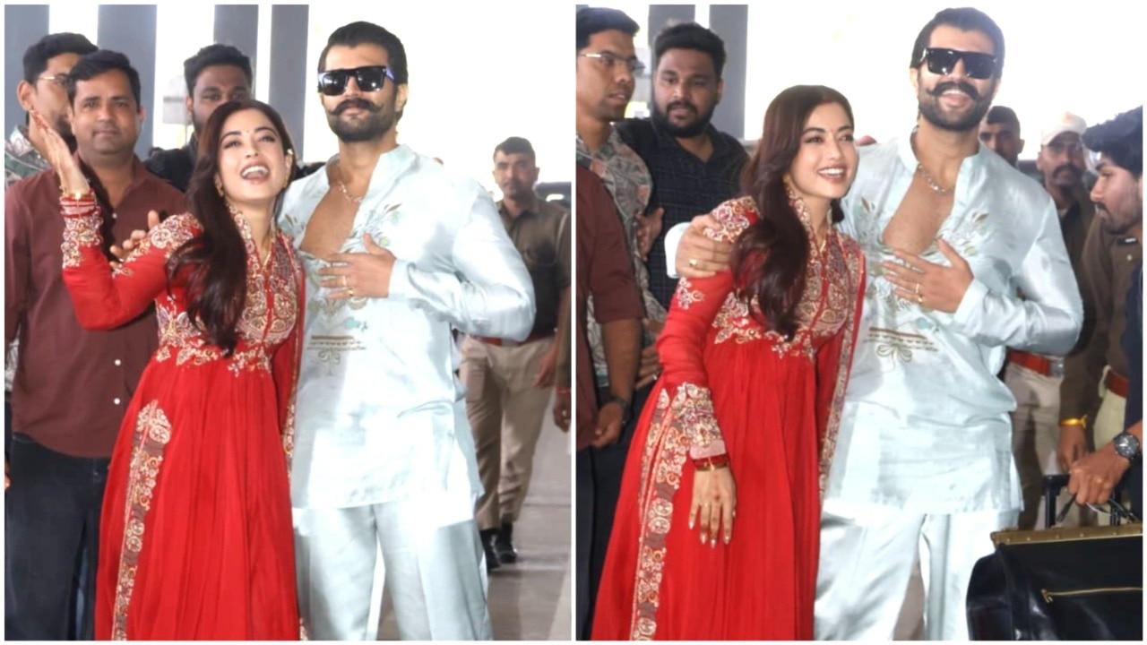 Vijay and Rashmika Make First Public Appearance as Couple at Udaipur Airport