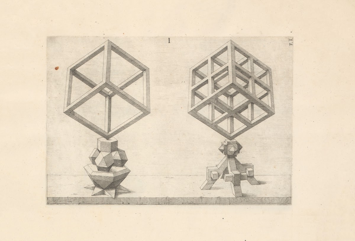 Perspectiva Corporum Regularium Perspective of regular solids Pl25 1568