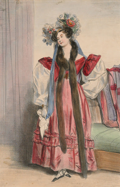 Portrait Of Mme Menessier Nodier From Alphabet Varie Choix De Costumes Dapres Na