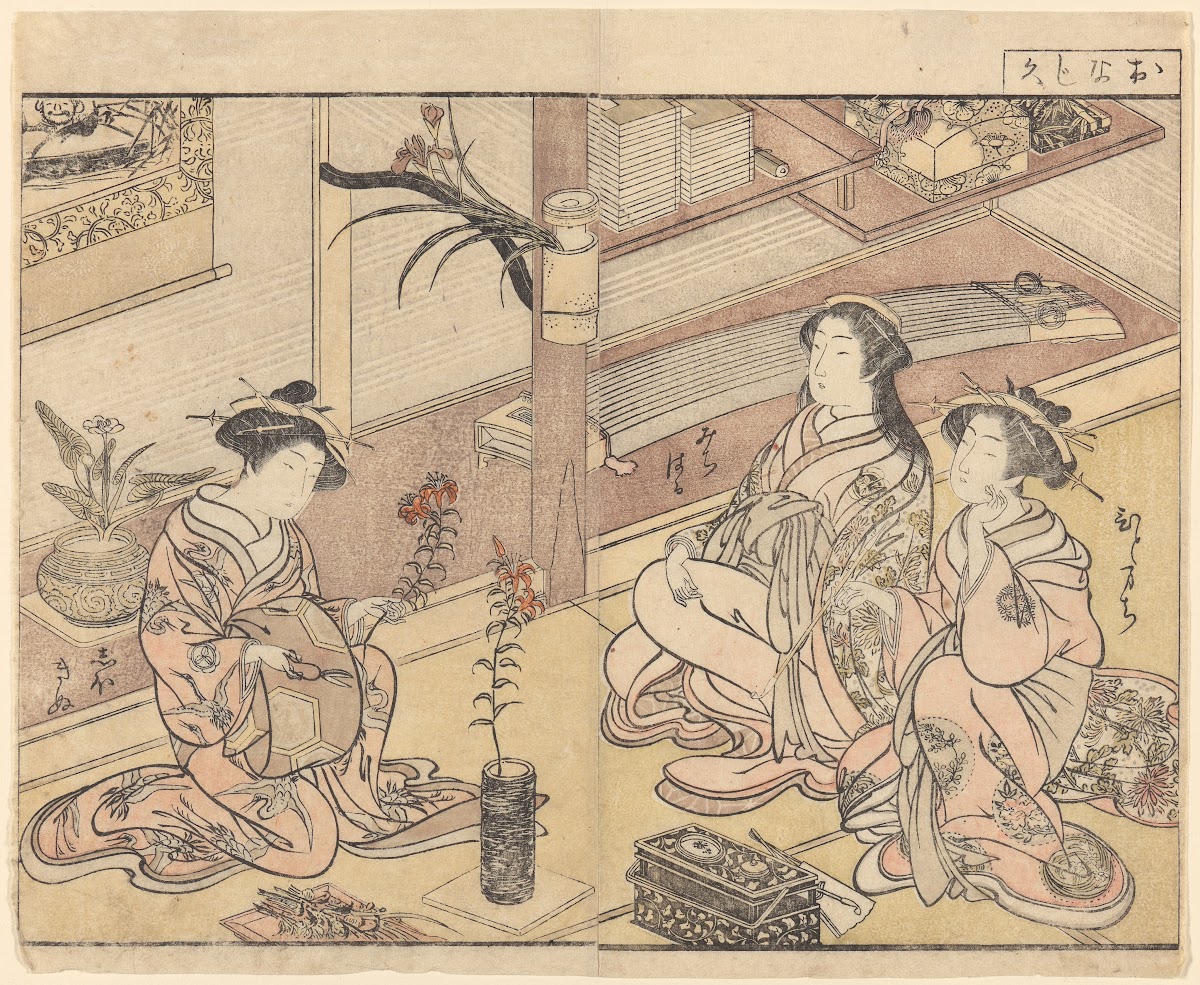 Courtesans Arranging Flowers late 18th century  early 19th century
