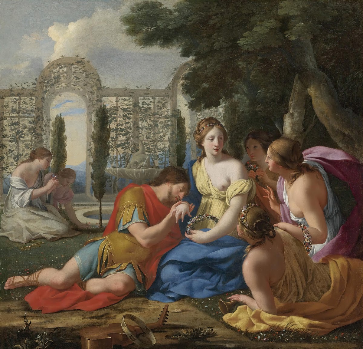 PolyphilusAnd PoliaAccompaniedByNymphs On Island Of Cythera