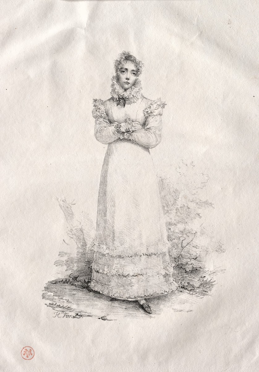 Young Woman Standing c early 1800s
